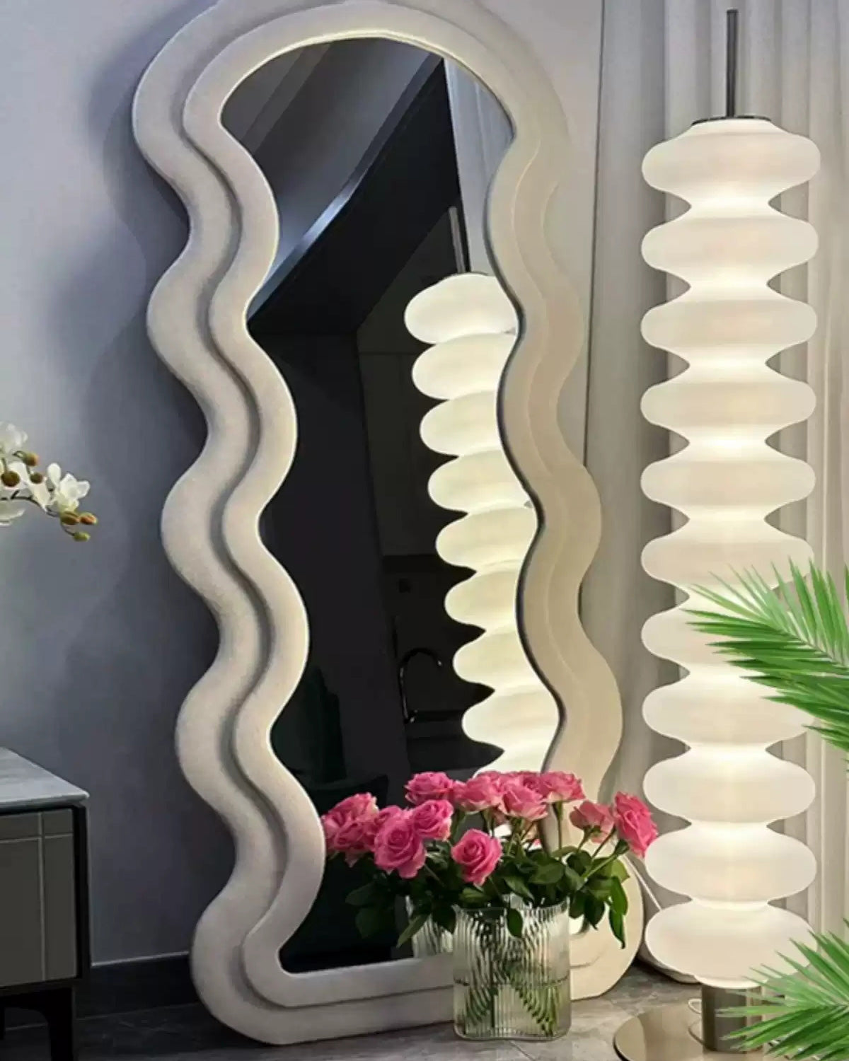 WOMO Lampe sur Pied Boules de Verre Empilées - WM7127