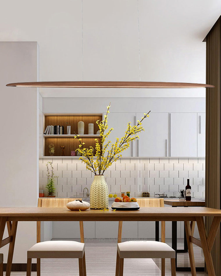 Suspension LED linéaire en bois WOMO-WM2523