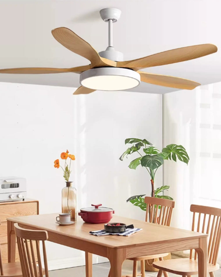 Lampe de ventilateur de plafond moderne WOMO 5 pales-WM5129