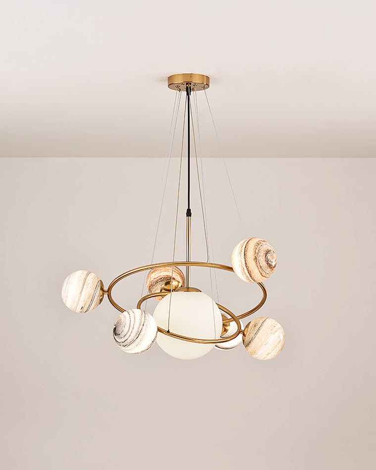 Lustre en verre WOMO Planet-WM2385