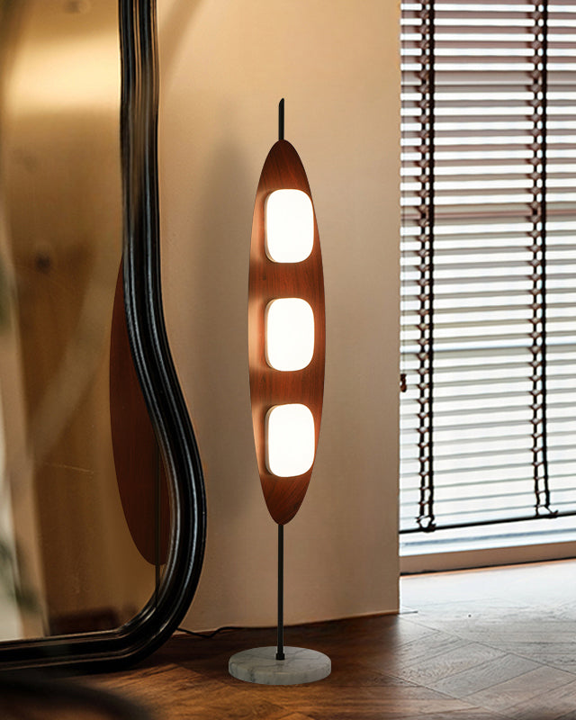 WOMO Lampe sur Pied Bois Ovale Moderne - WM7080