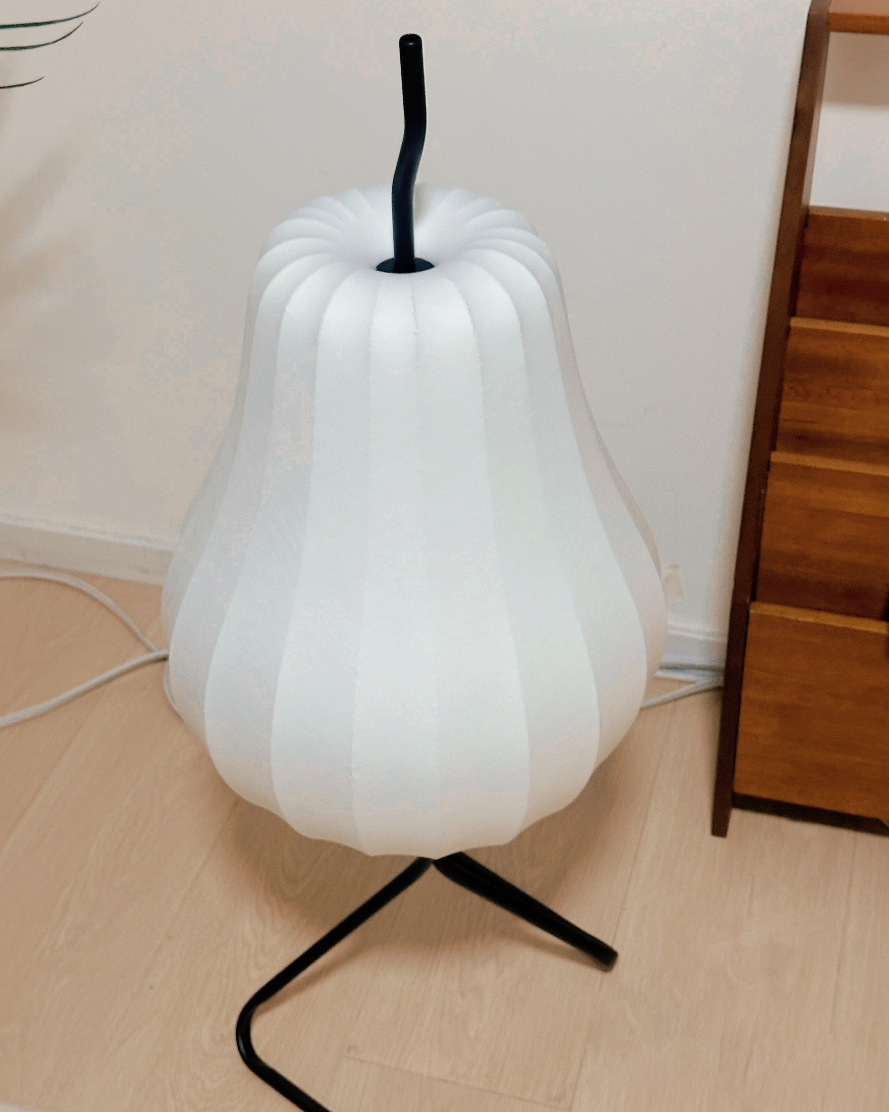WOMO Lampe sur Pied Lanterne Poire en Soie - WM7126