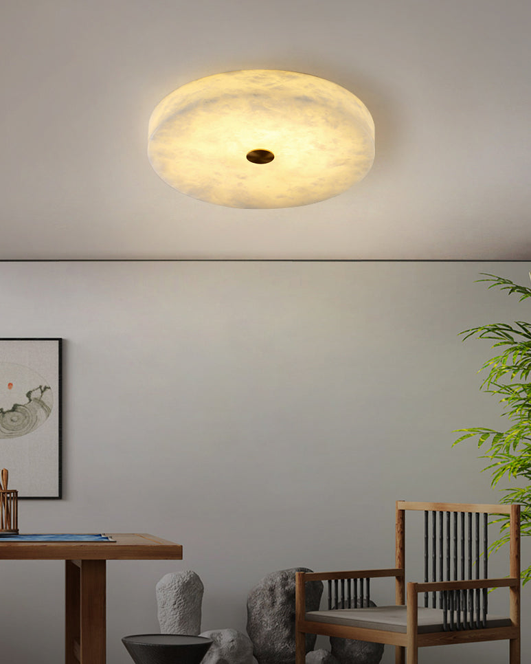 Plafonnier rond moderne en albâtre WOMO-WM1118