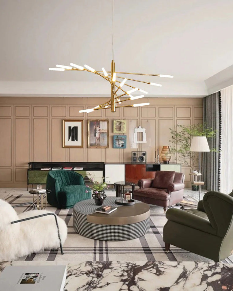 WOMO Multiple Spiral Modern Living Room Chandelier-WM2408