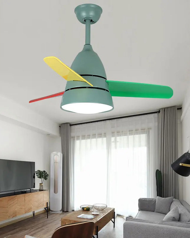 WOMO 3 lames conique lampe de ventilateur de plafond-WM5099