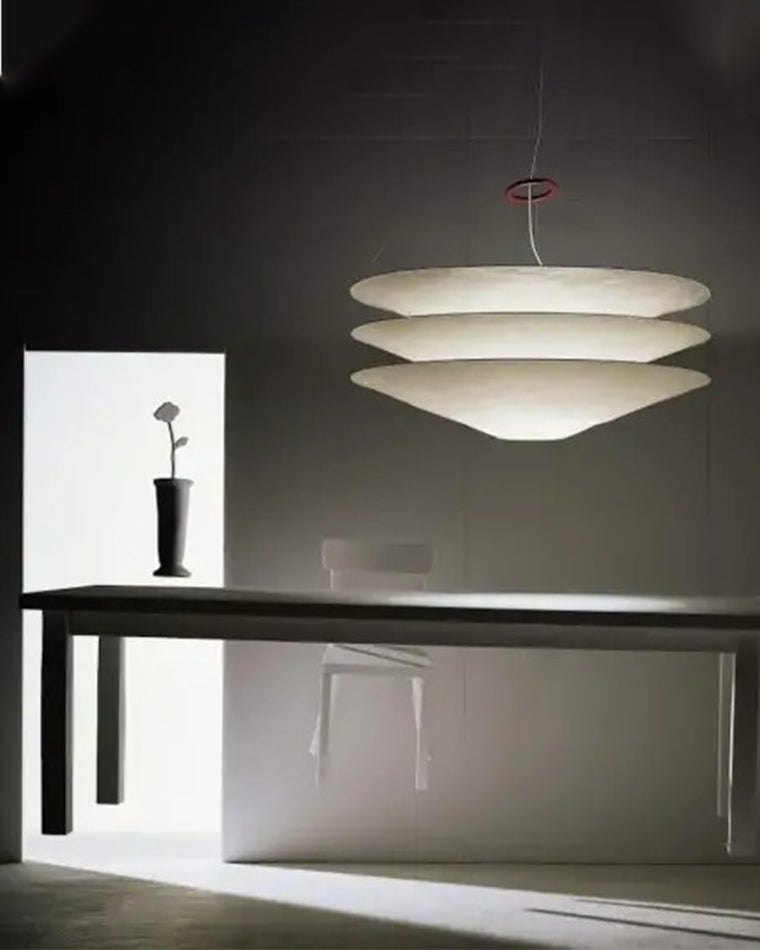 WOMO-WM2775 Tiered Cone Rice Paper Pendant Light
