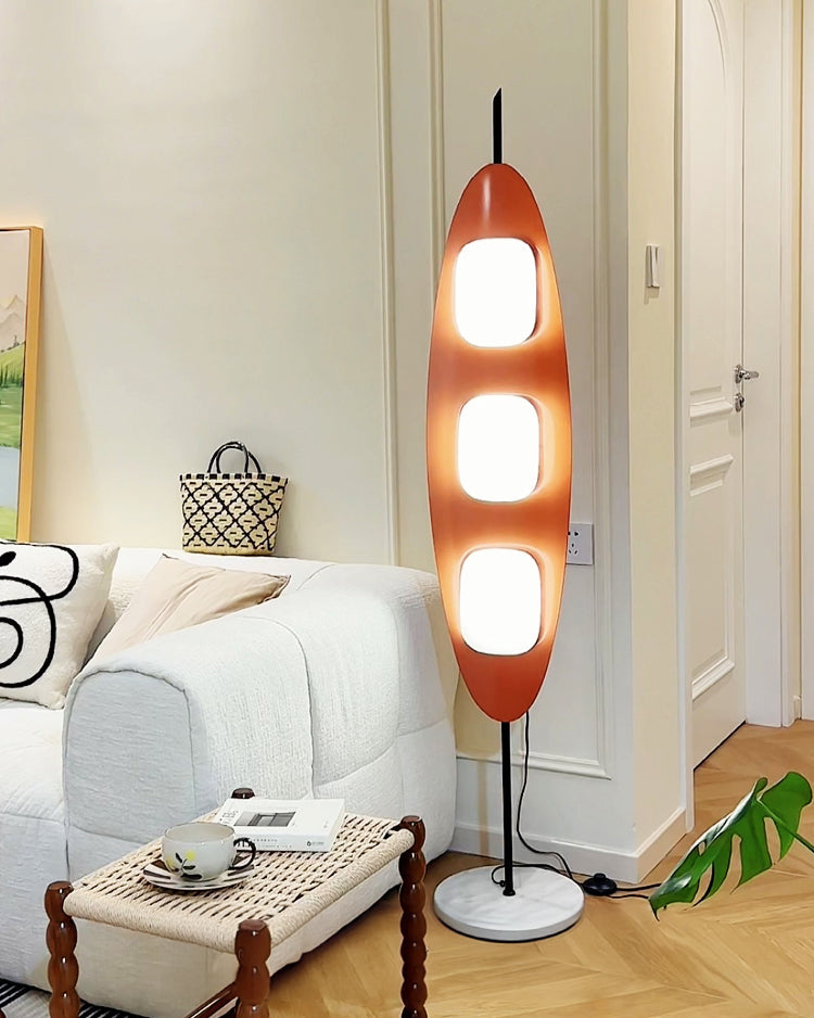 WOMO Lampe sur Pied Bois Ovale Moderne - WM7080