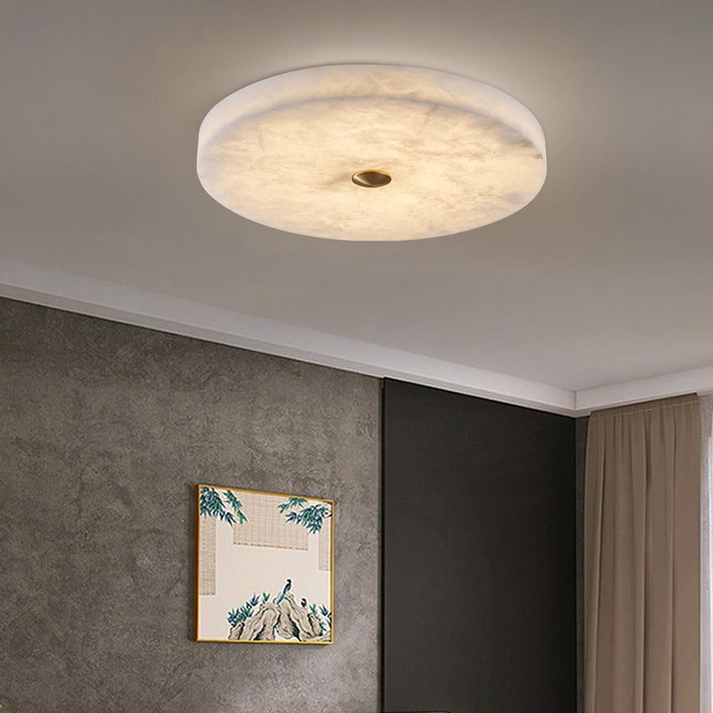 Plafonnier rond moderne en albâtre WOMO-WM1118