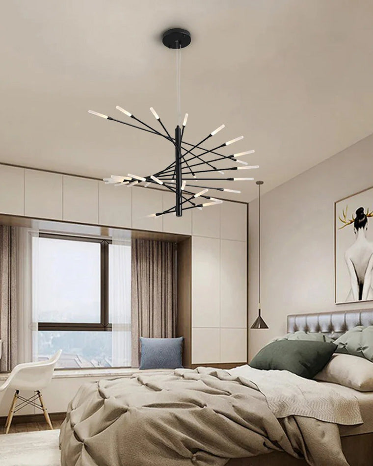 WOMO Multiple Spiral Modern Living Room Chandelier-WM2408