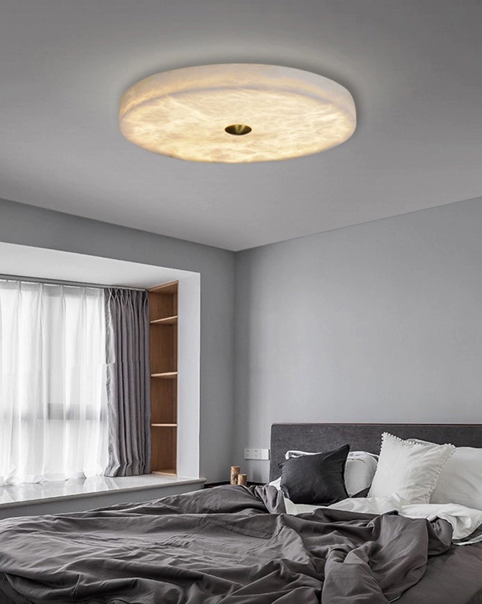 Plafonnier rond moderne en albâtre WOMO-WM1118