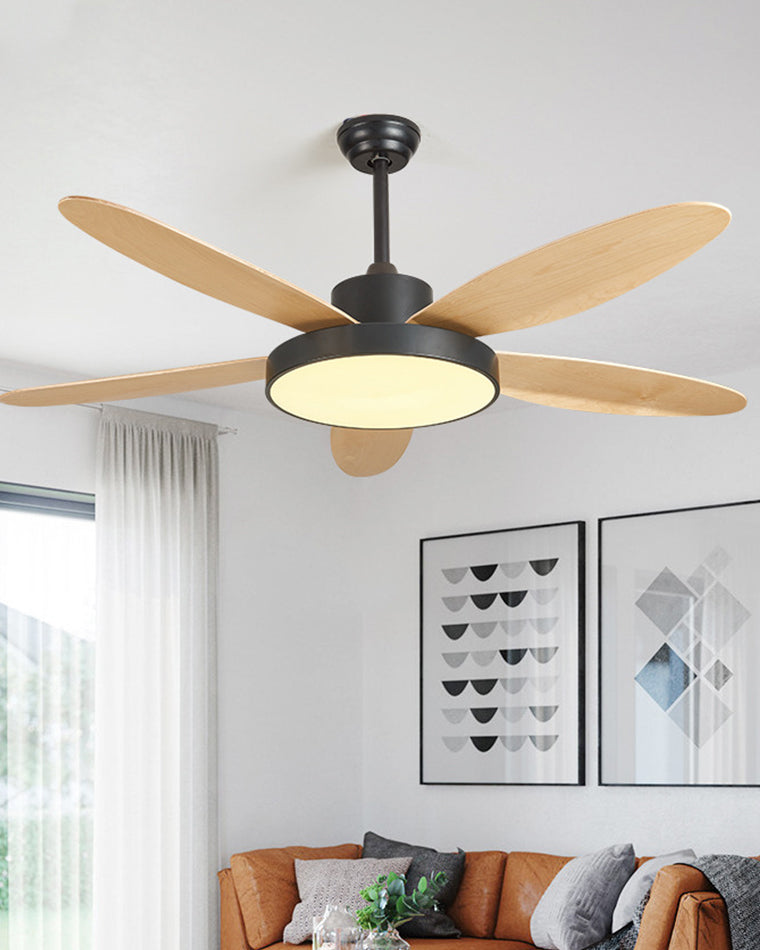 Lampe de ventilateur de plafond moderne WOMO 5 pales-WM5131