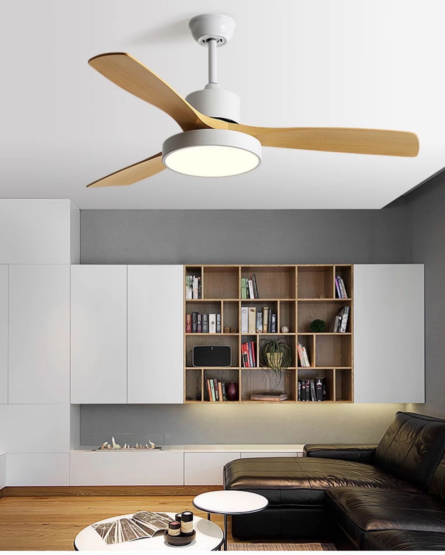 Lampe de ventilateur de plafond moderne WOMO 3 pales-WM5123