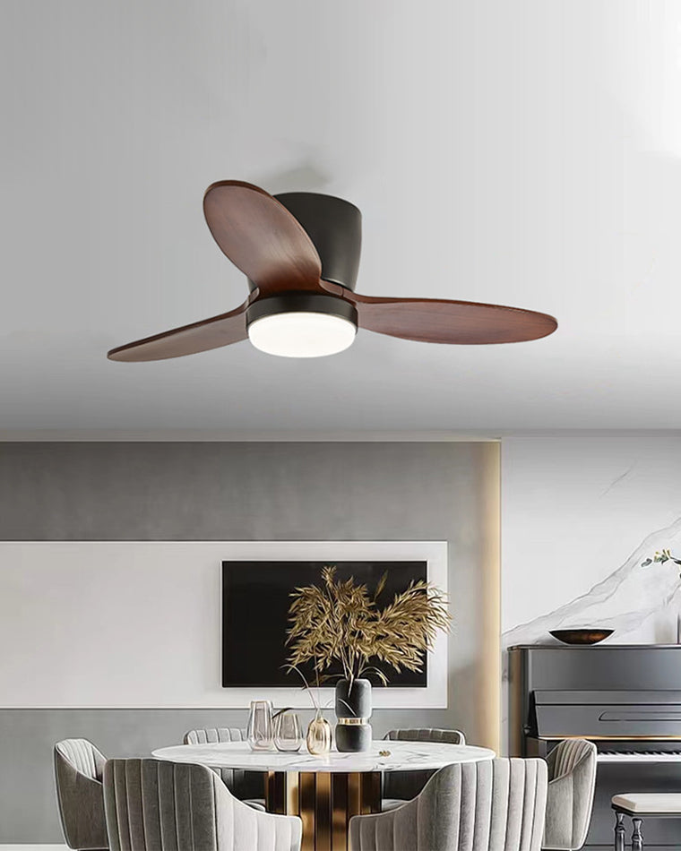 Lampe de ventilateur de plafond WOMO Mid Century Modern Hugger-WM5115