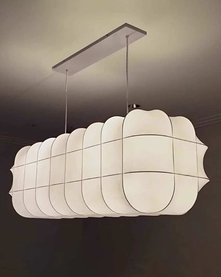 Lustre rectangulaire en tissu WOMO-WM2957