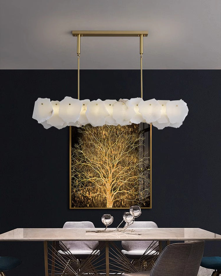 WOMO Lustre lineaire Albâtre Salle à Manger-WM2392b
