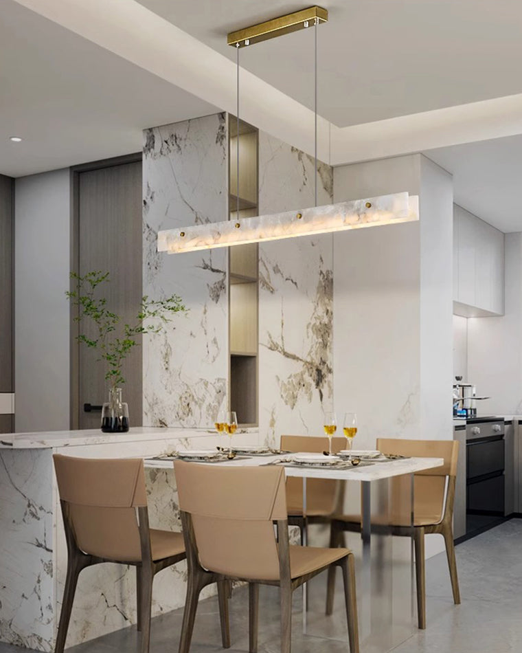 WOMO Lustre lineaire Albâtre Pour Salle à Manger-WM2833