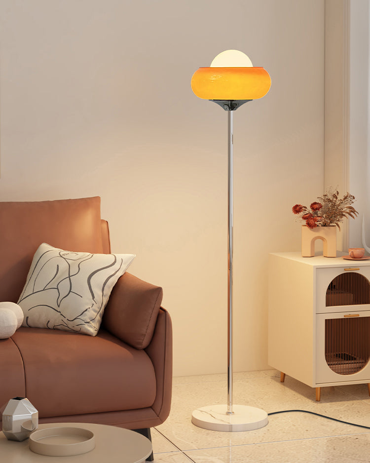 WOMO Lampe sur Pied Torchière Orange - WM7092