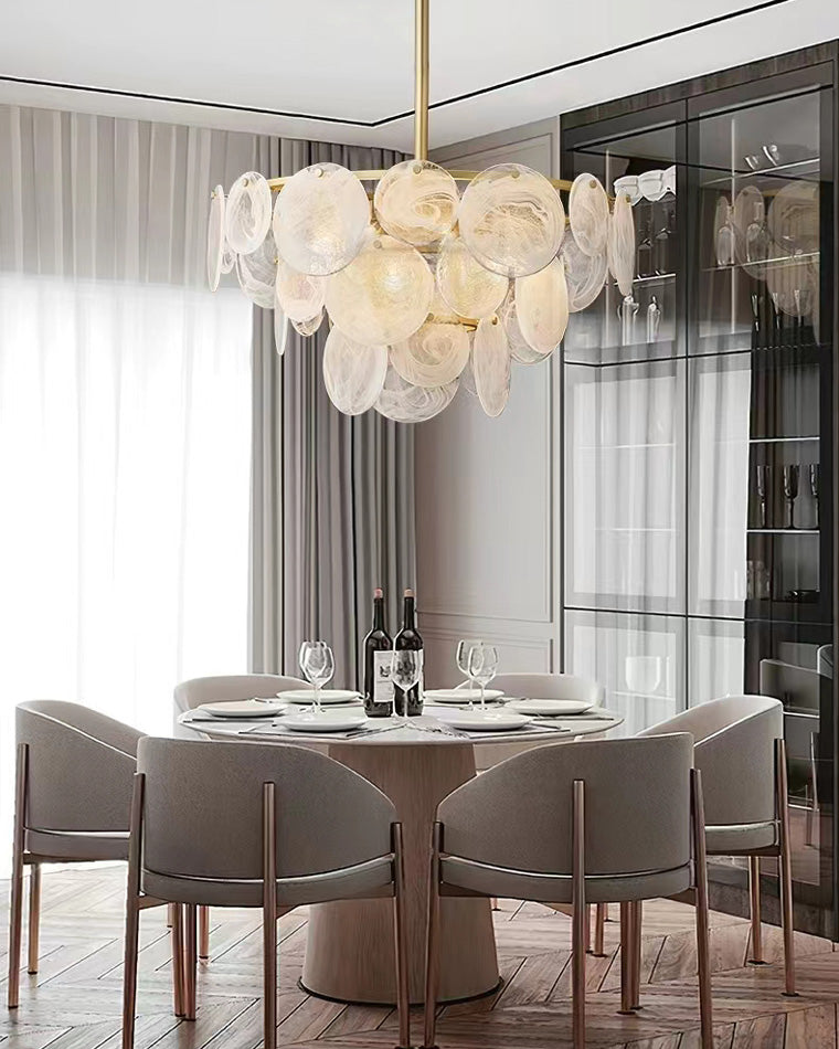 WOMO Lustre Feuille en Verre Art Deco-WM2477