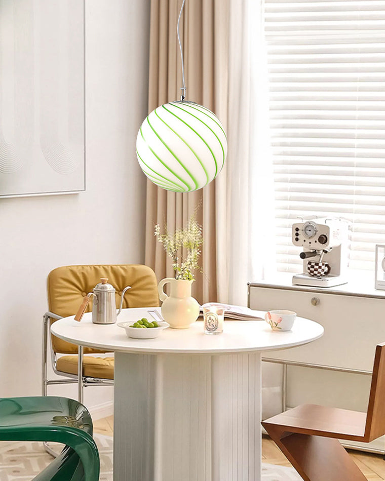 Suspension WOMO Swirl Glass Globe-WM2613