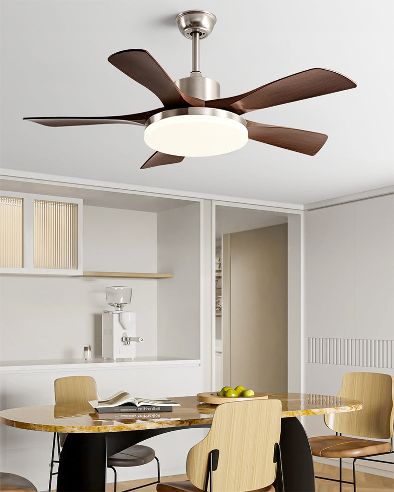 Ventilateur de plafond WOMO à 5 pales avec lumière vive - WM5163