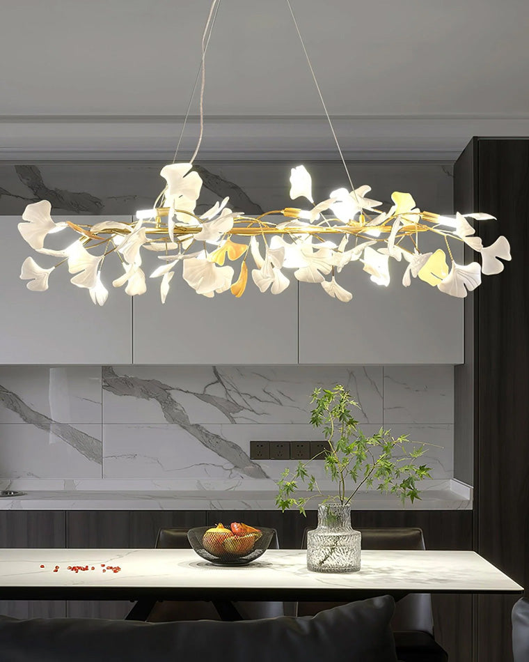 WOMO Lustre Linéaire Feuille de Ginkgo-WM2413