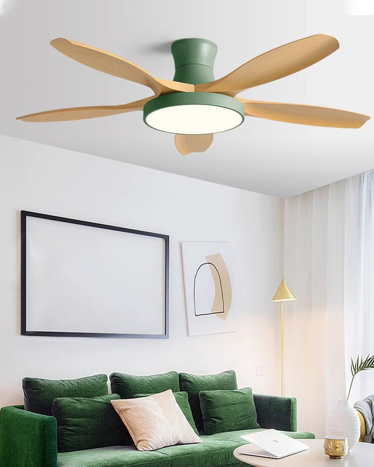 WOMO Grand Ventilateur de plafond bas 5 Pales-WM5130
