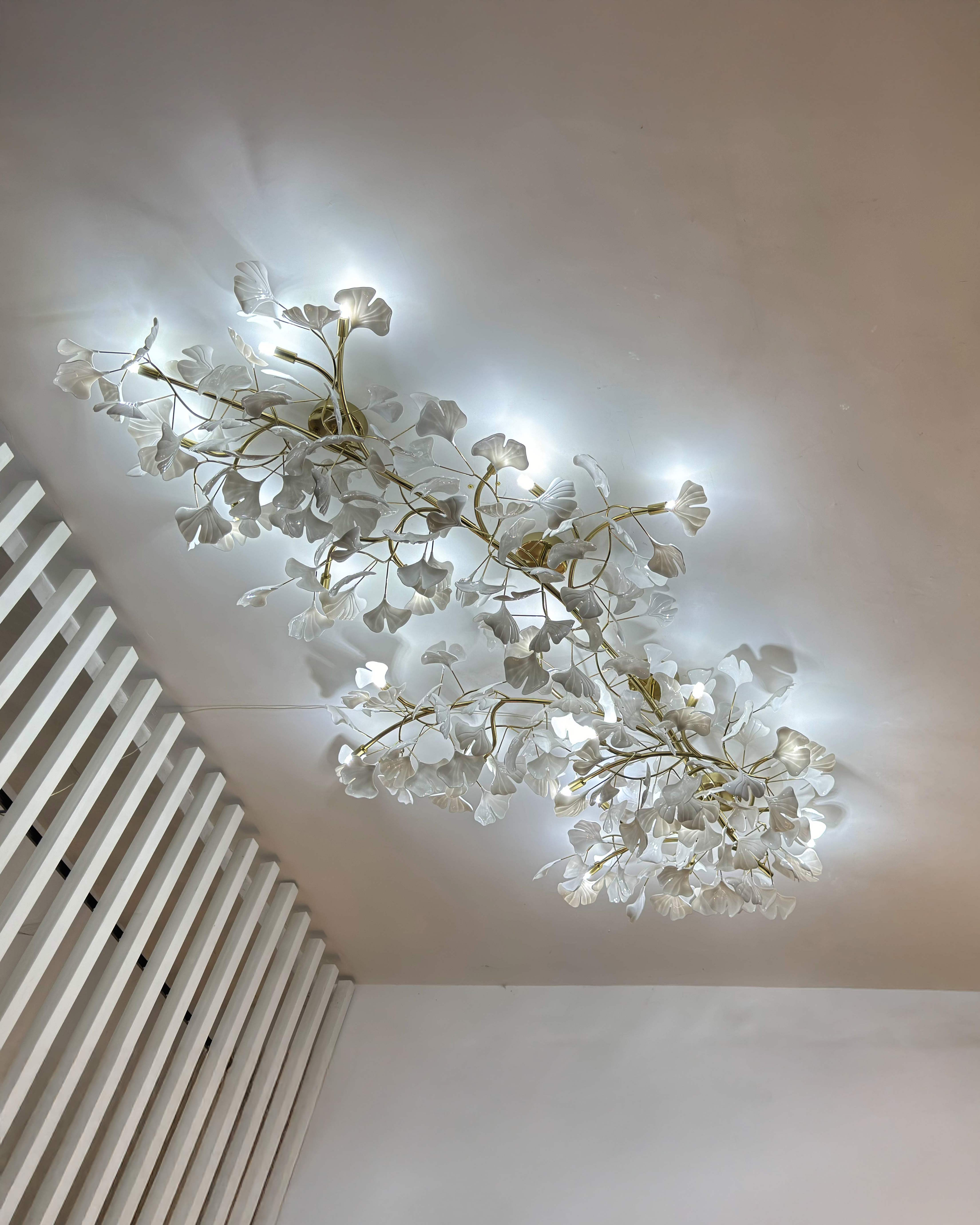 Plafonnier encastré en céramique WOMO Gingko-WM1119