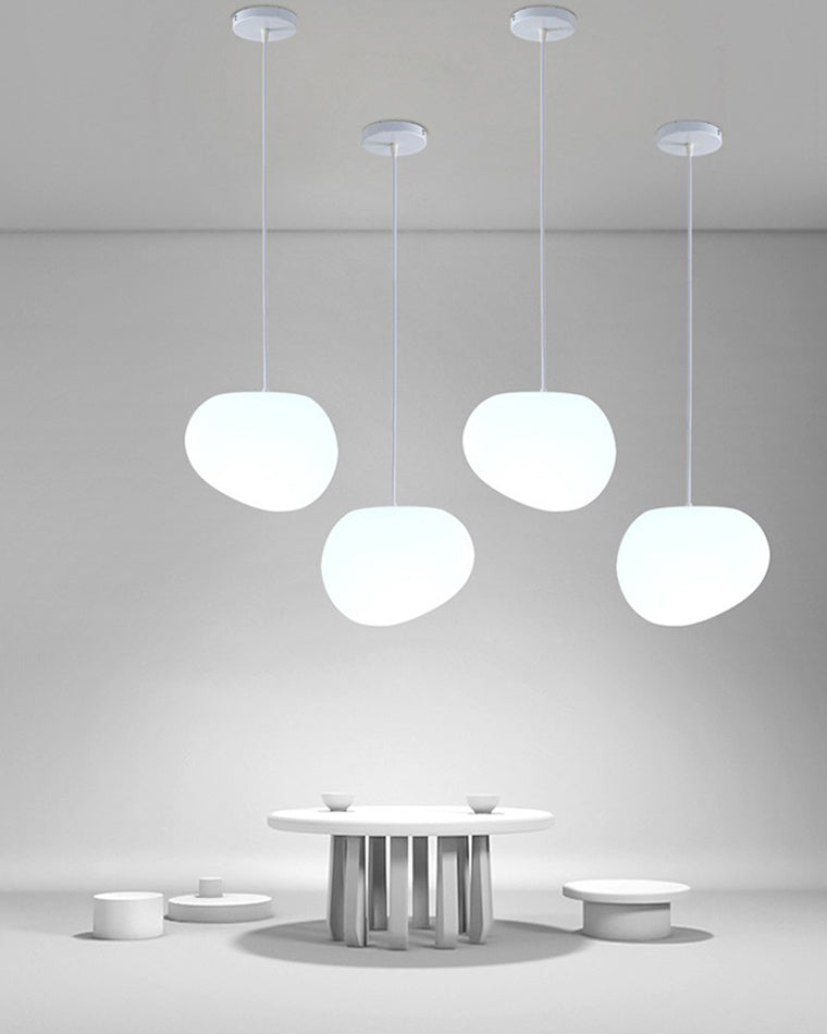WOMO Suspension Boule Verre Blanc Moderne-WM2497