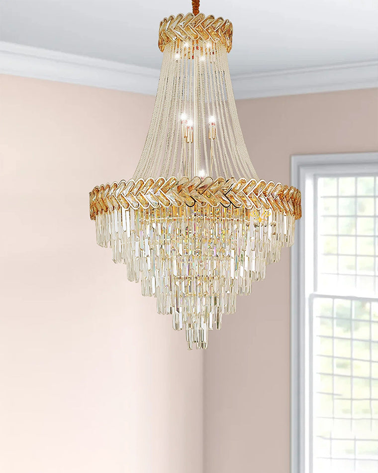 Lustre en cristal à plusieurs niveaux WOMO-WM2381