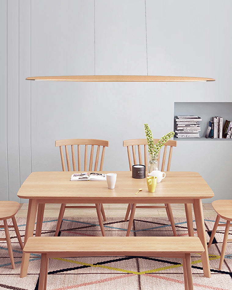 Suspension LED linéaire en bois WOMO-WM2523