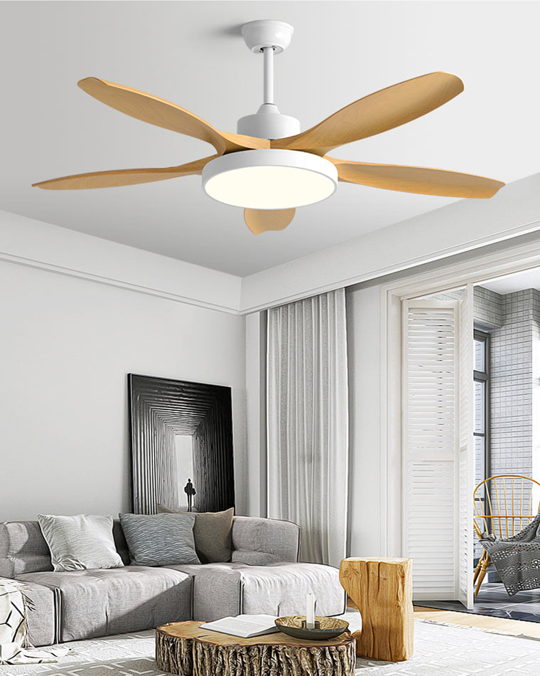 Lampe de ventilateur de plafond moderne WOMO 5 pales-WM5129