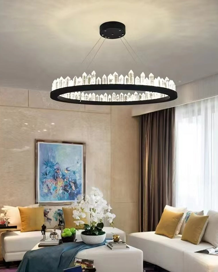 WOMO Lustre Cercle Cristal Led-WM2715