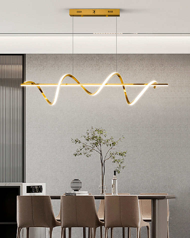WOMO Lustre Lineaire Doré Salle à Manger-WM2723