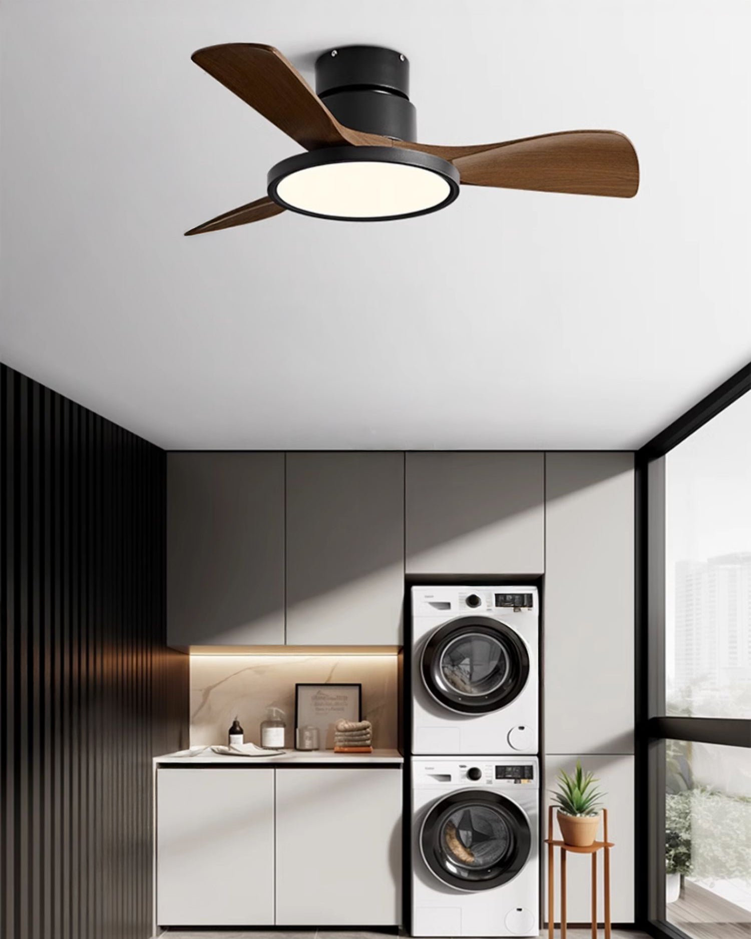 WOMO Ventilateur de plafond bas 3 Pales-WM5170