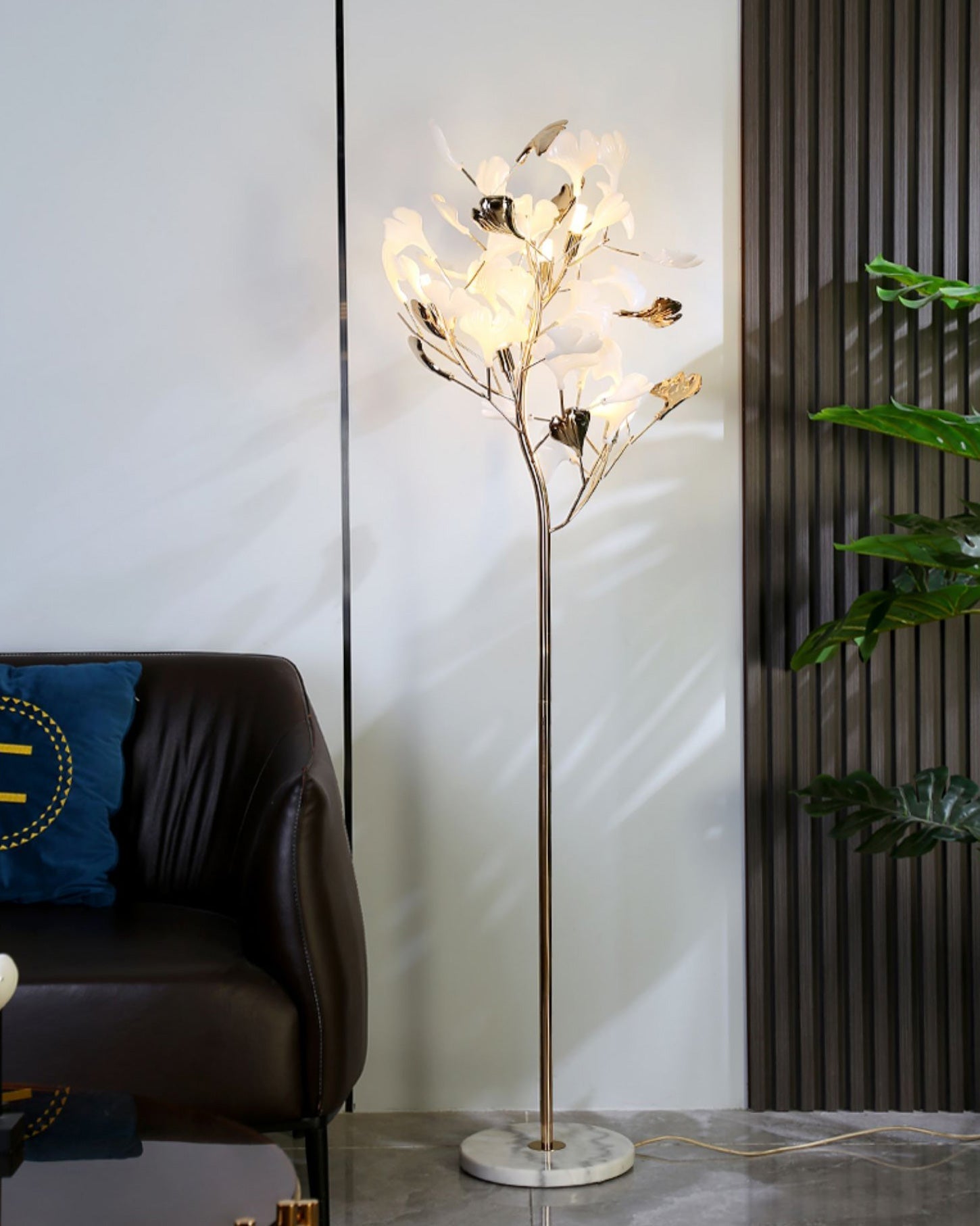 WOMO Ceramic Ginkgo Tree Floor Lamp - WM7137