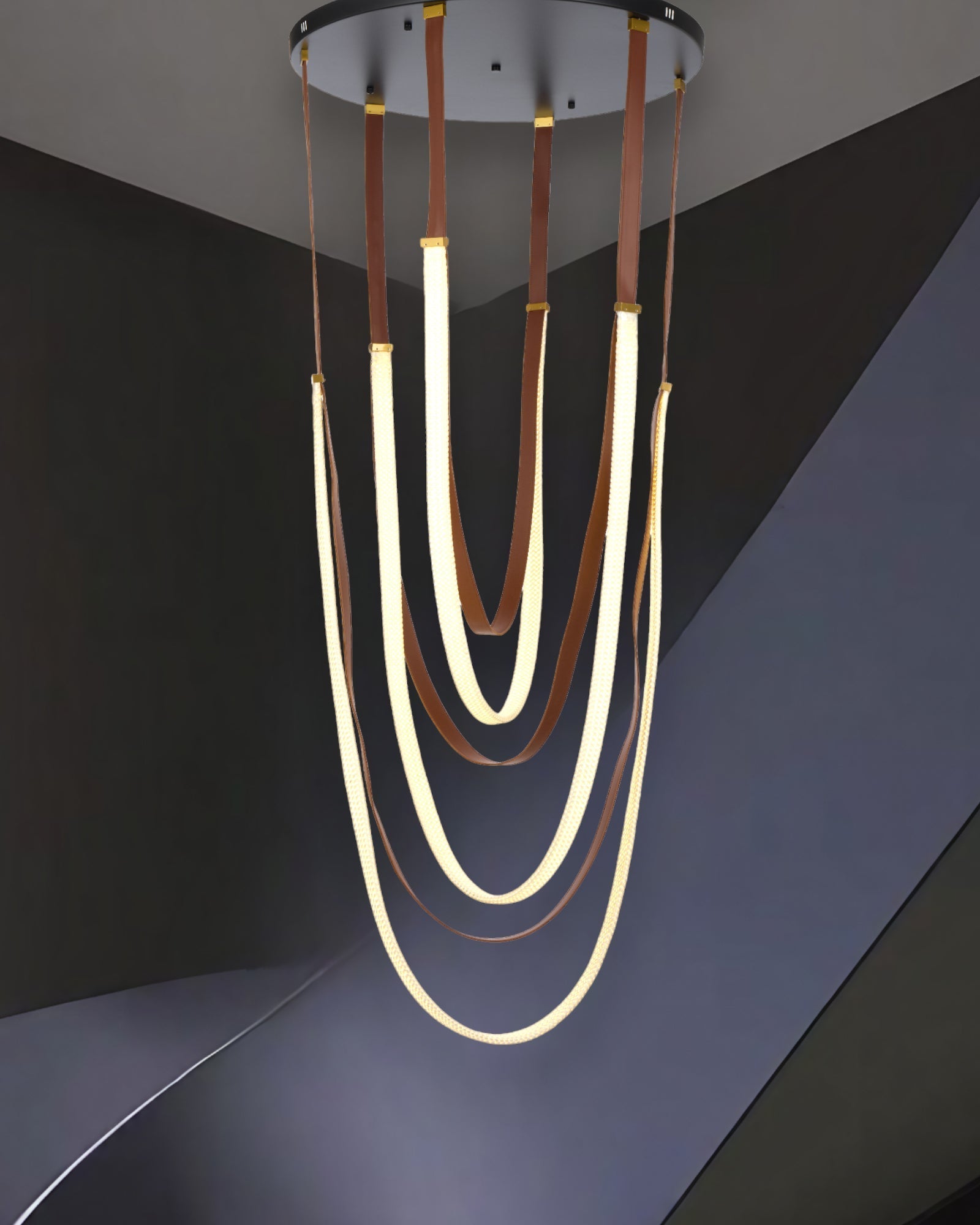 WOMO Lustre Simili-Cuir Led Décorative-WM2908
