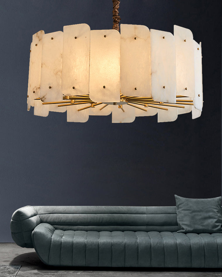 Lustre rond en albâtre WOMO-WM2391