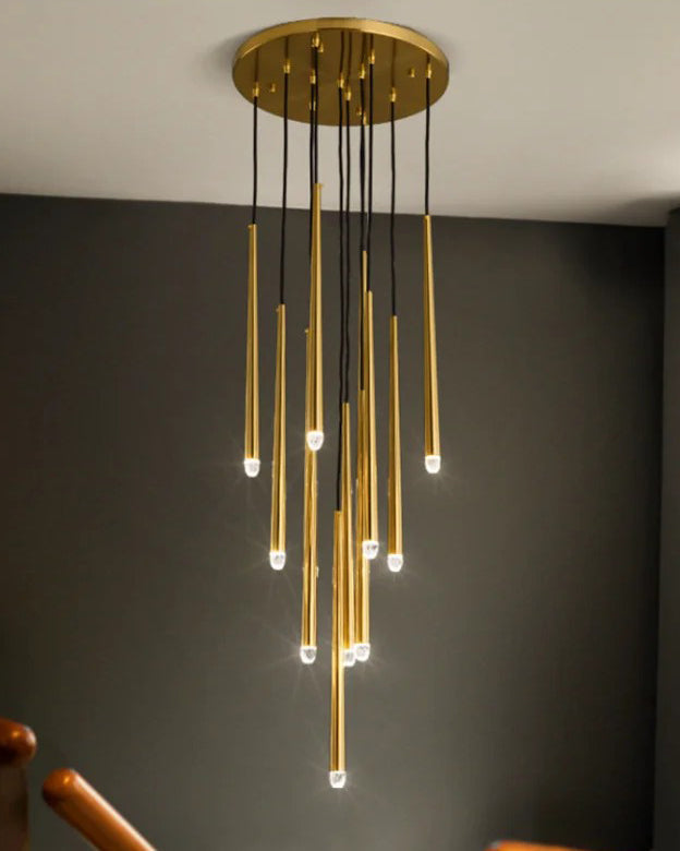 Lustre à tube en cascade WOMO-WM2914