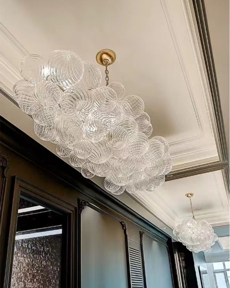WOMO Lustre Grappe Bulles de Verre Transparent-WM2180
