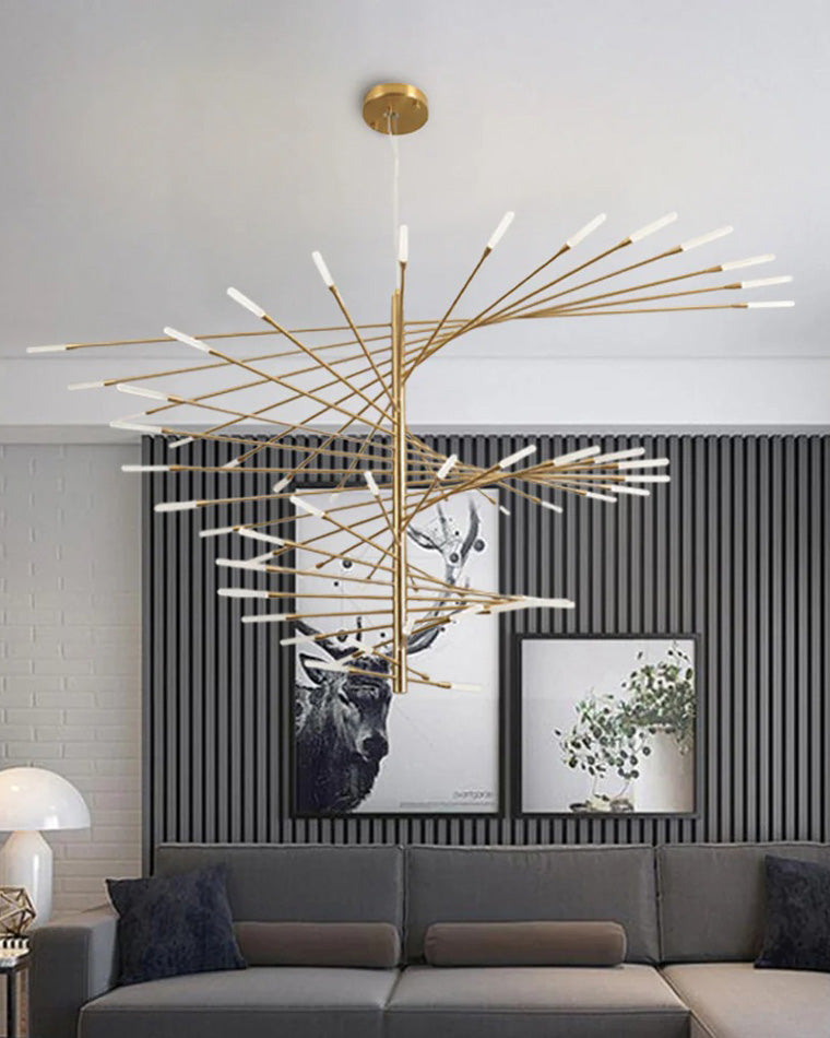 WOMO Multiple Spiral Modern Living Room Chandelier-WM2408