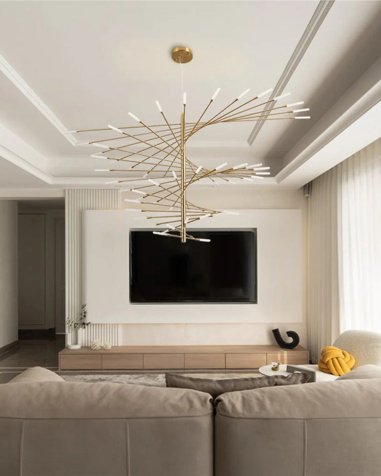 WOMO Multiple Spiral Modern Living Room Chandelier-WM2408