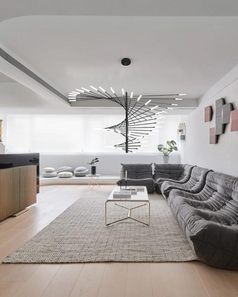 WOMO Multiple Spiral Modern Living Room Chandelier-WM2408