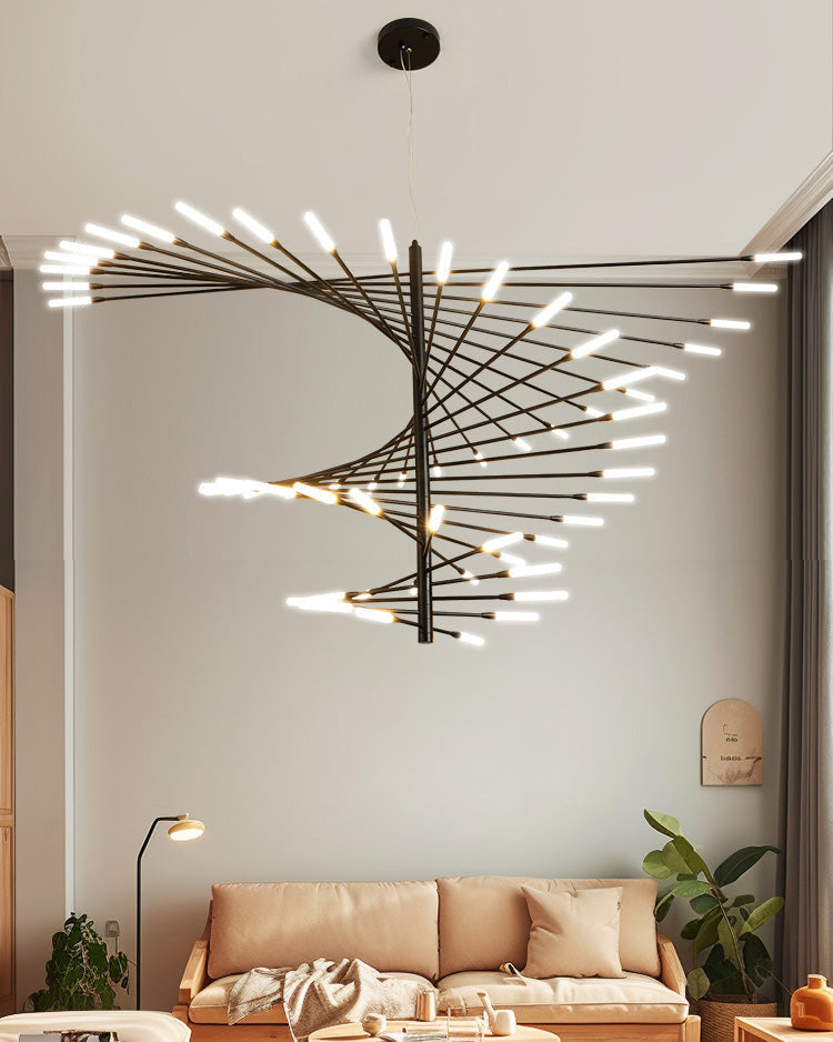 WOMO Multiple Spiral Modern Living Room Chandelier-WM2408