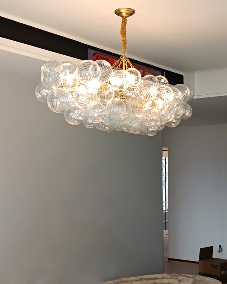 WOMO Lustre Grappe Bulles de Verre Transparent-WM2180