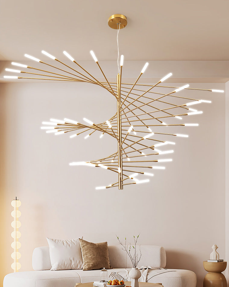 WOMO Multiple Spiral Modern Living Room Chandelier-WM2408