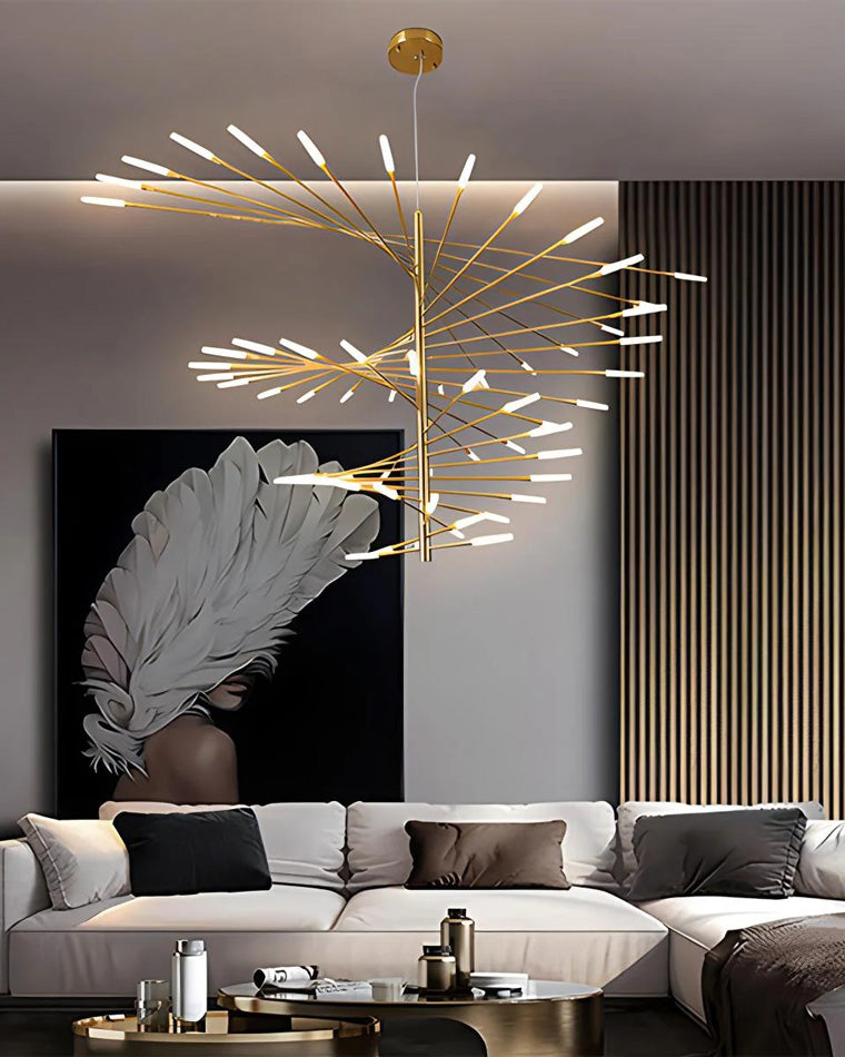 WOMO Multiple Spiral Modern Living Room Chandelier-WM2408