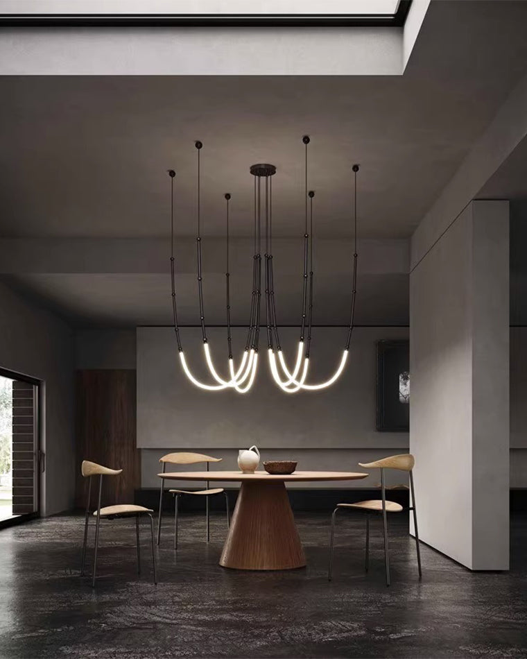 Lustre LED en corde de bambou WOMO-WM2752