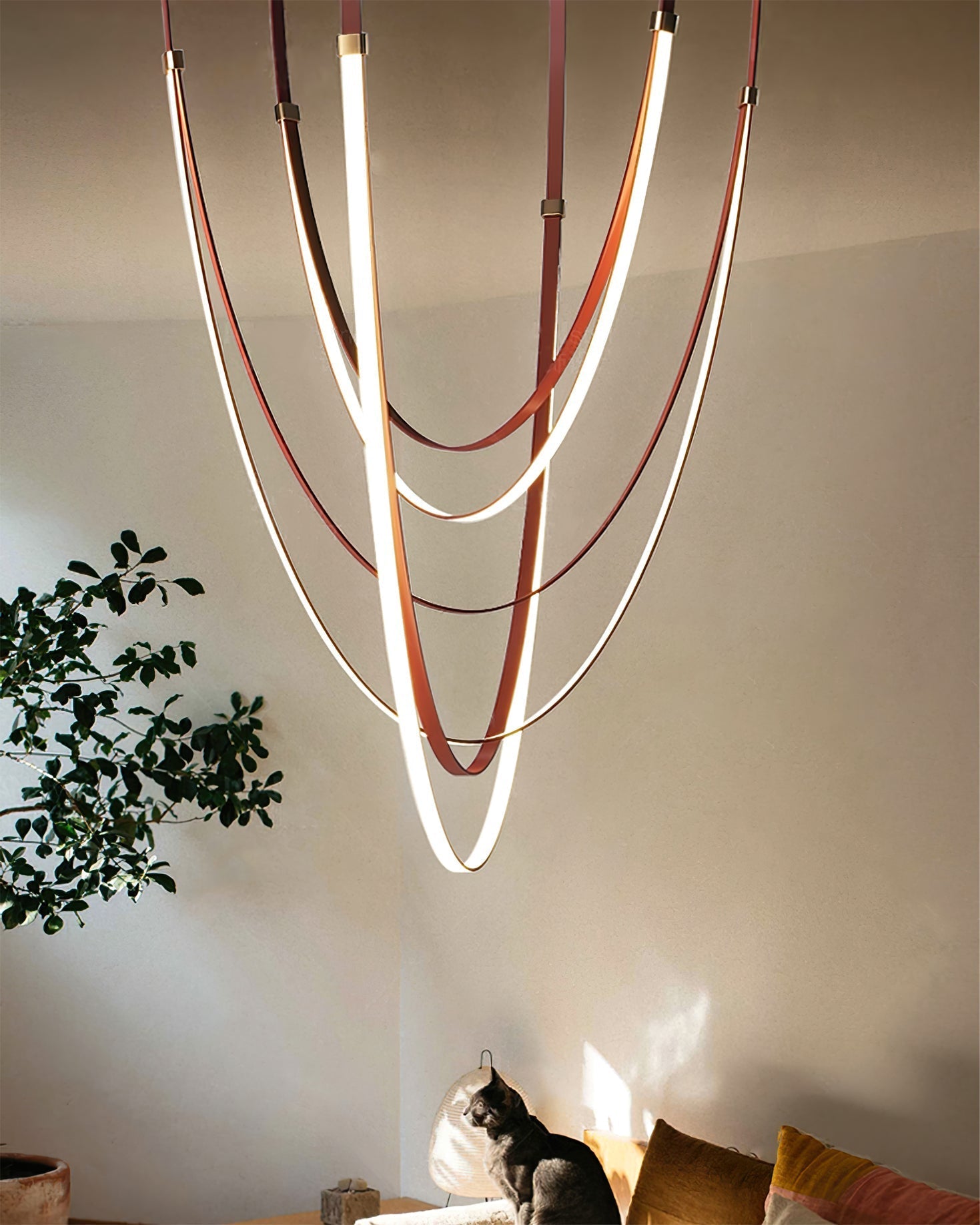 WOMO Lustre Simili-Cuir Led Décorative-WM2908
