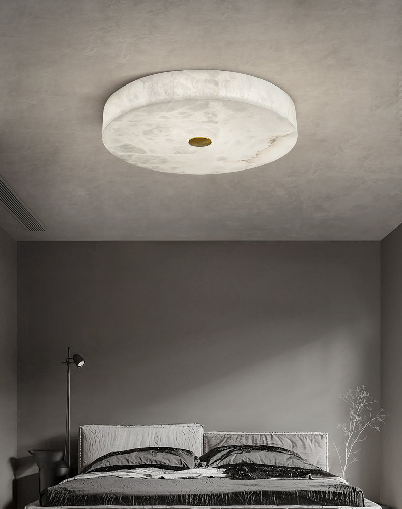 Plafonnier rond moderne en albâtre WOMO-WM1118