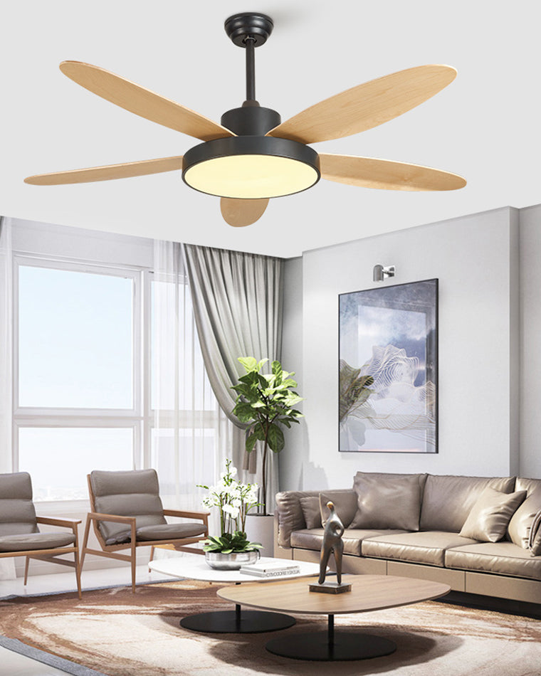 Lampe de ventilateur de plafond moderne WOMO 5 pales-WM5131